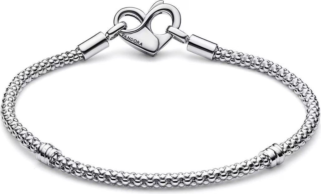 Pandora Moments Schlangen Gliederarmband (21 cm, Silber 925)
