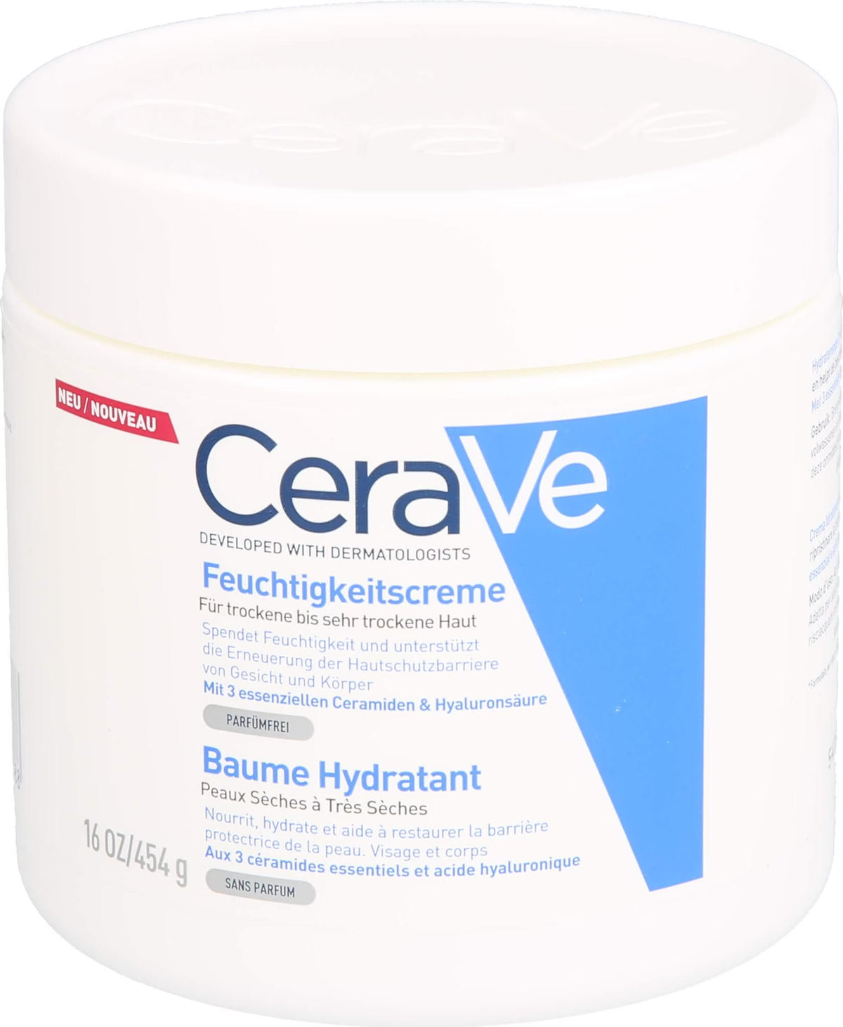 CeraVe Feuchtigkeitscreme 3er-Set – 3 × 454 g