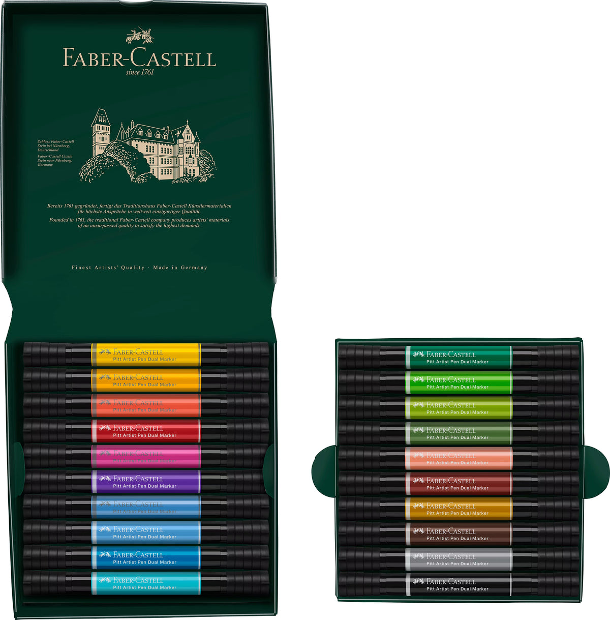 India ink PAP Dual Marker wallet of 20