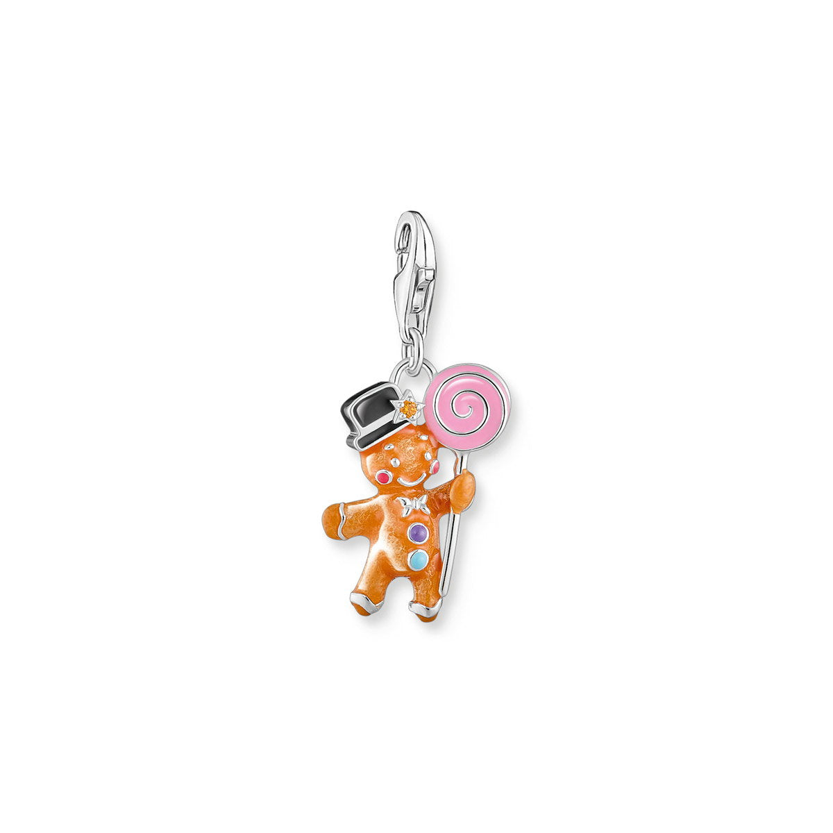 Charm-Anhänger Lebkuchenmännchen Silber