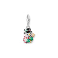 Schneemann Charm Silber