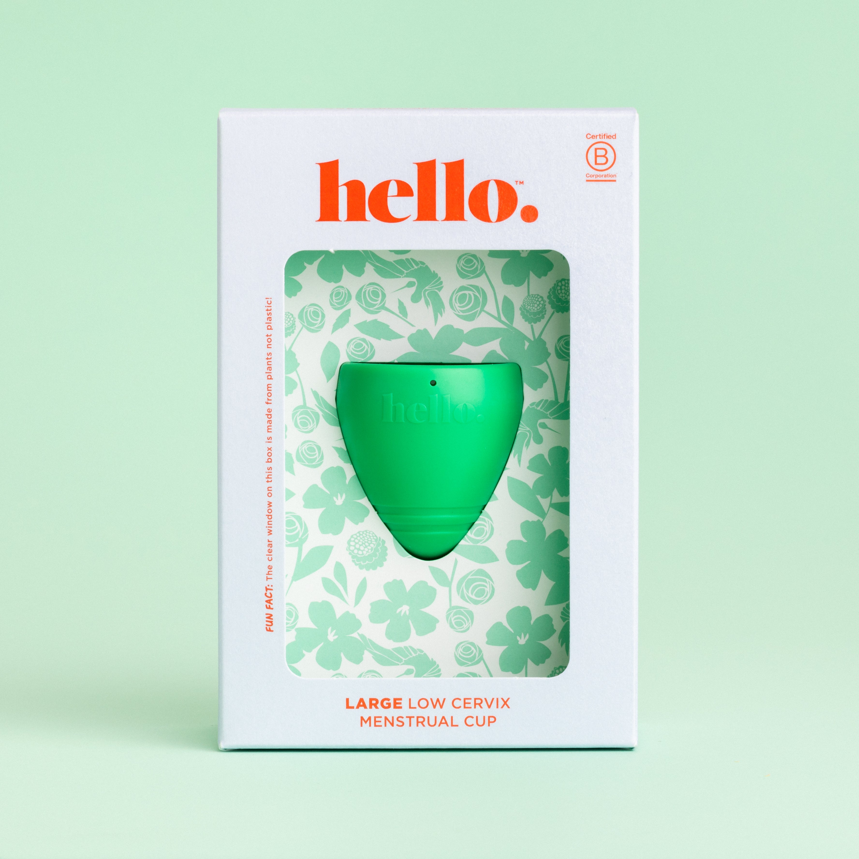 Hello. Low Cervix Menstrual Cup Large