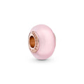 Mattes Rosafarbenes Murano Glass Charm