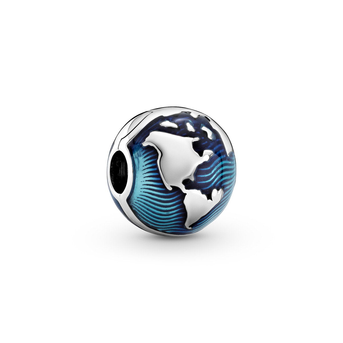Blauer Globus Clip