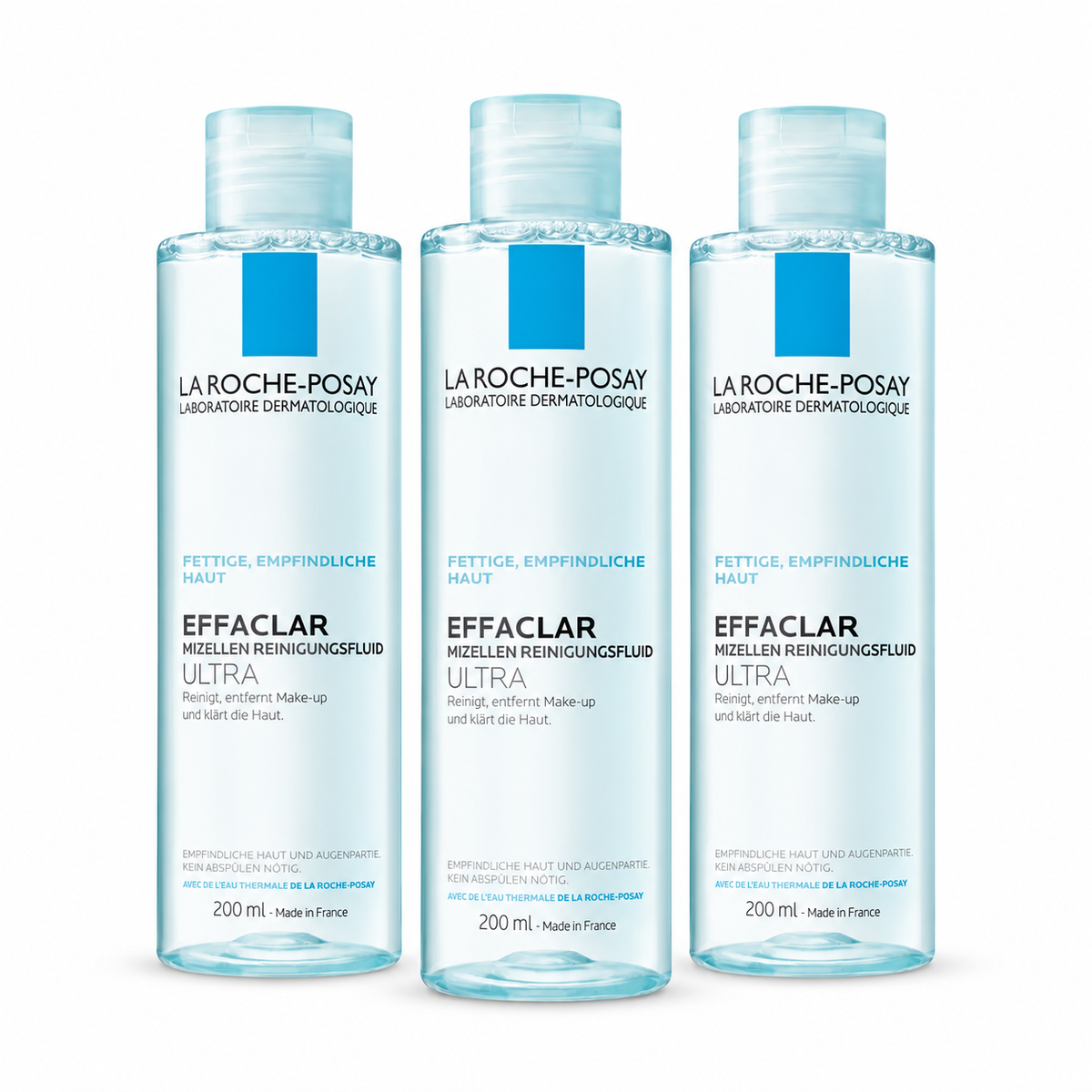 La Roche-Posay Effaclar Klärende Reinigungslotion gegen unreine Haut (Pack de 3)