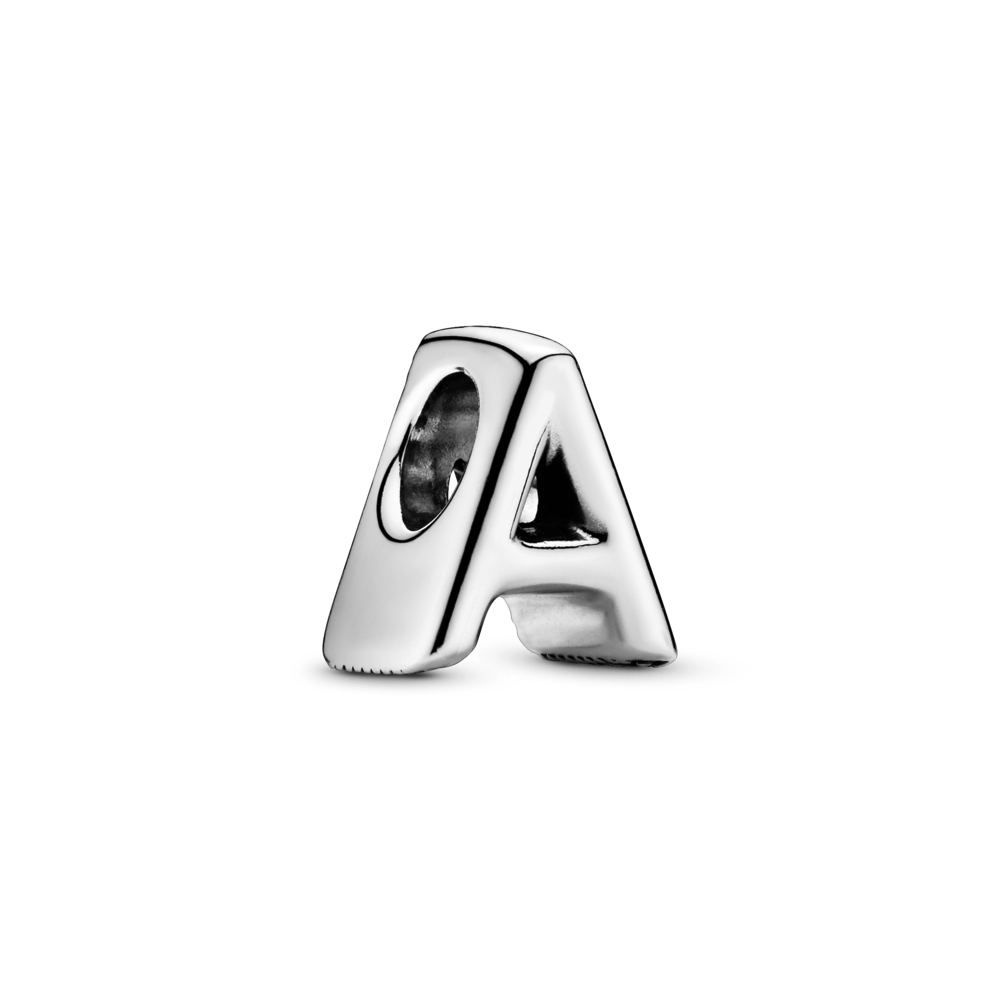Pandora Letter A silver charm 797455