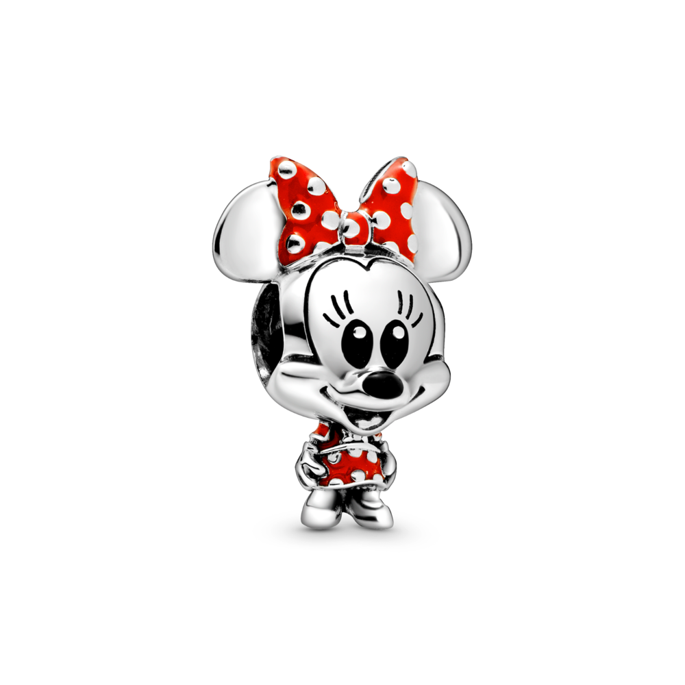 Pandora Disney Minnie sterling silver charm with red and black enamel 798880C02