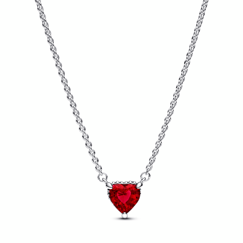 Pandora Halskette mit Anhänger Herz aus Sterling Silber 925 - Malys