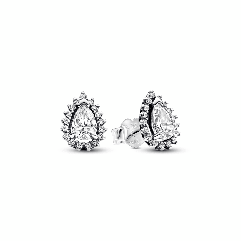 Pandora Ohrstecker Klassischer Stein aus Sterling Silber 925 - Malys