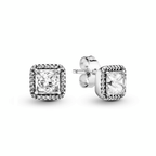 Pandora Ohrstecker Klassischer Stein aus Sterling Silber 925 - Malys