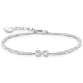 Tennisarmband Infinity mit weissen Steinen Silber - Malys