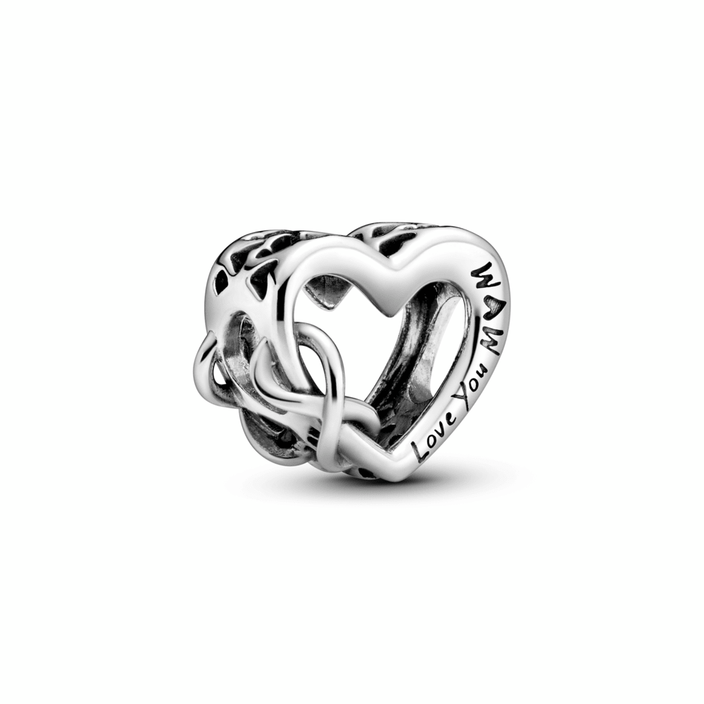 Love You Mum Unendlichkeits Herz Charm - Malys