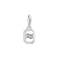Charm-Anhänger Sternzeichen Wassermann mit Steinen Silber - Malys