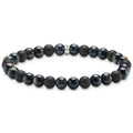 Talisman Armband mit Tigerauge und Obsidian Beads - Malys