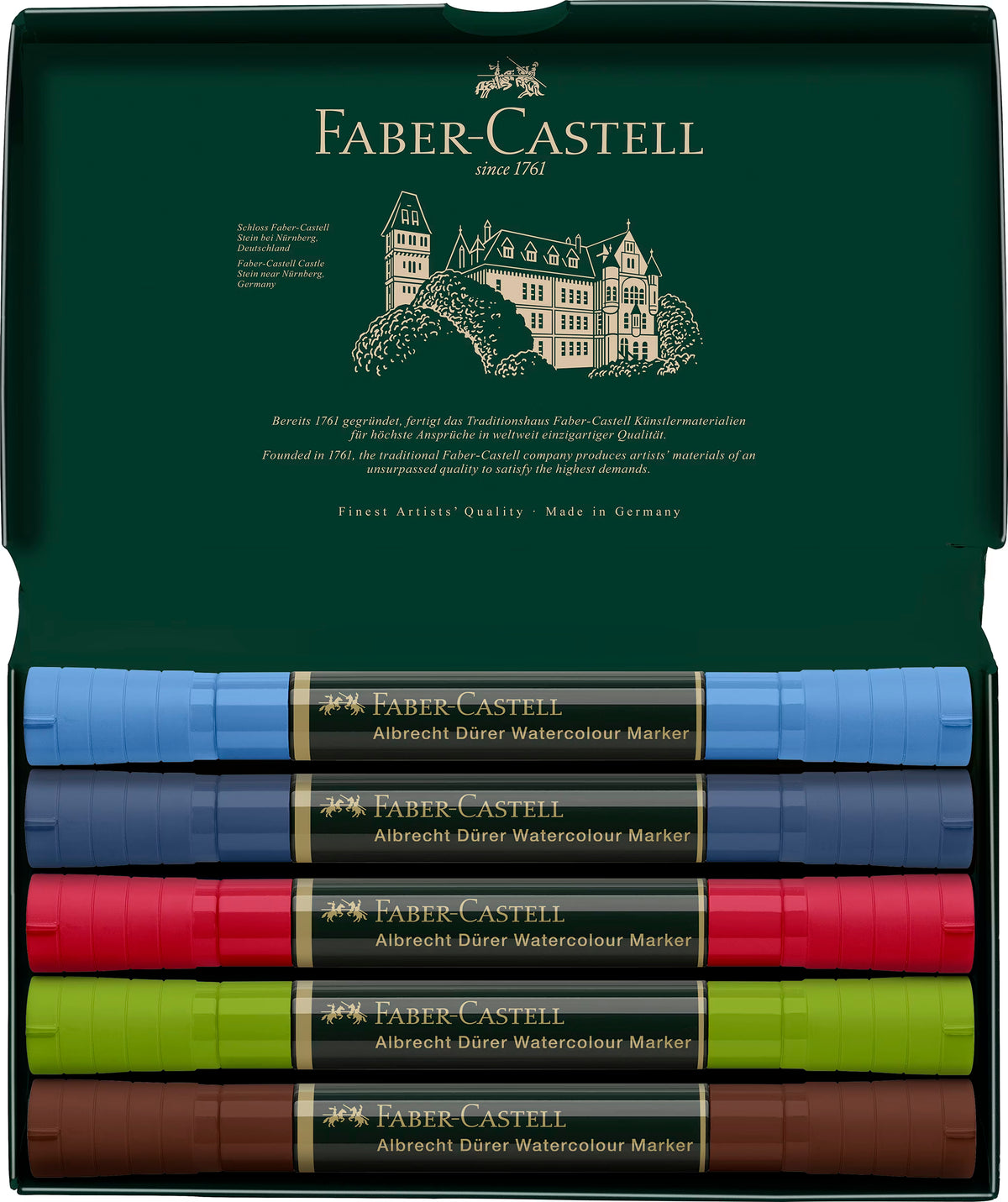 Faber-Castell Albrecht Dürer Watercolour Marker Urban Sketching 5er Set
