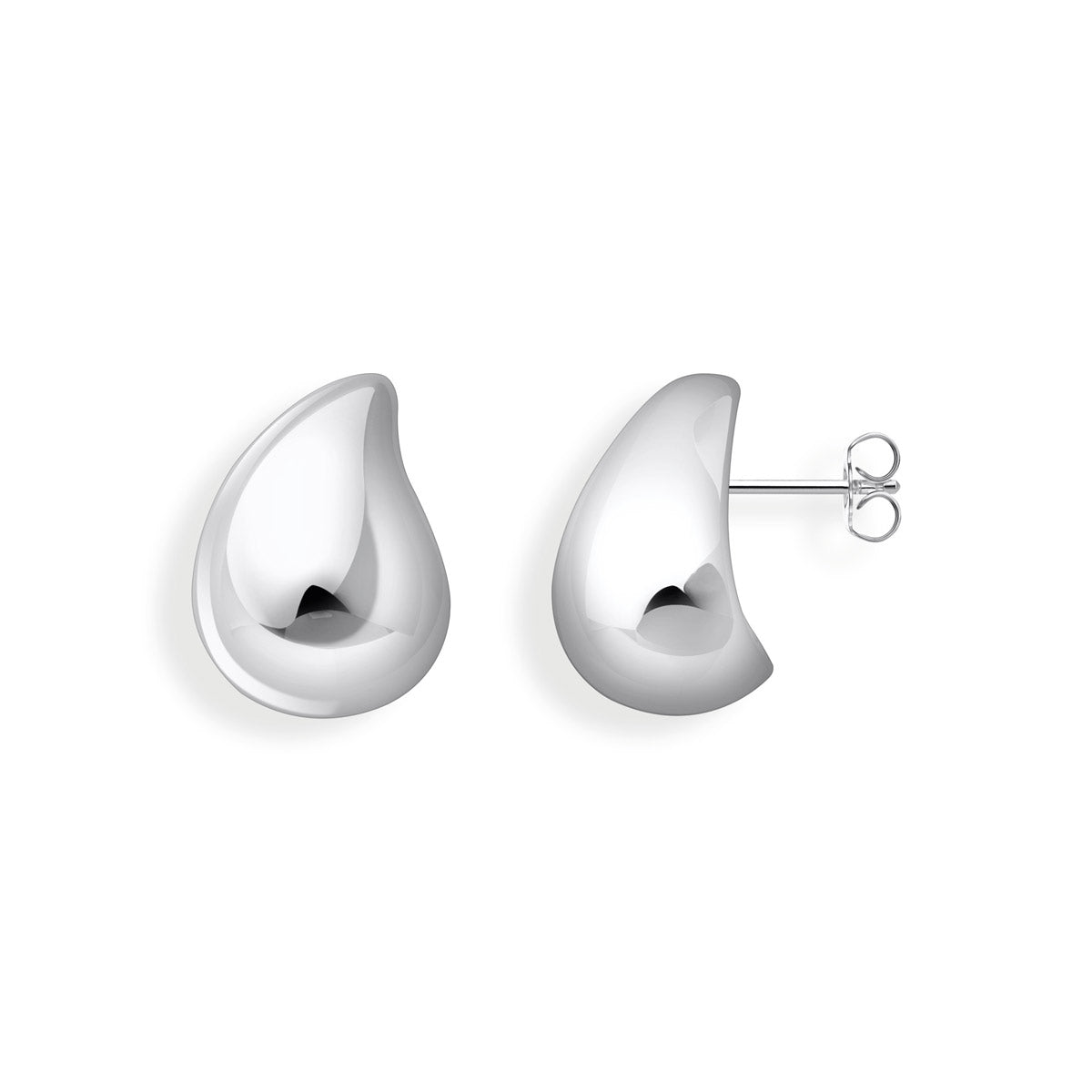 Ohrstecker in organischer Tropfenform