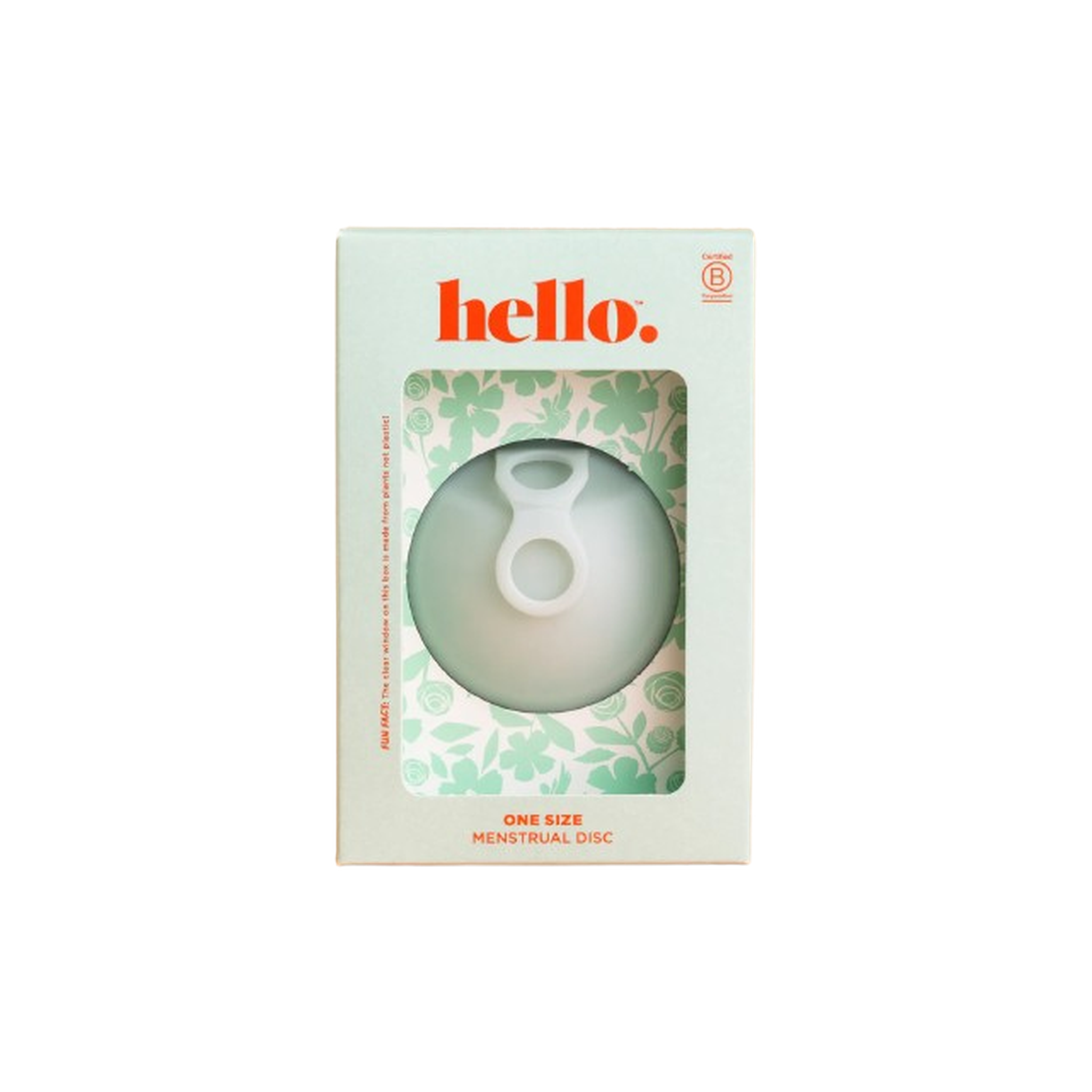 Hello. One Size Menstrual Disc