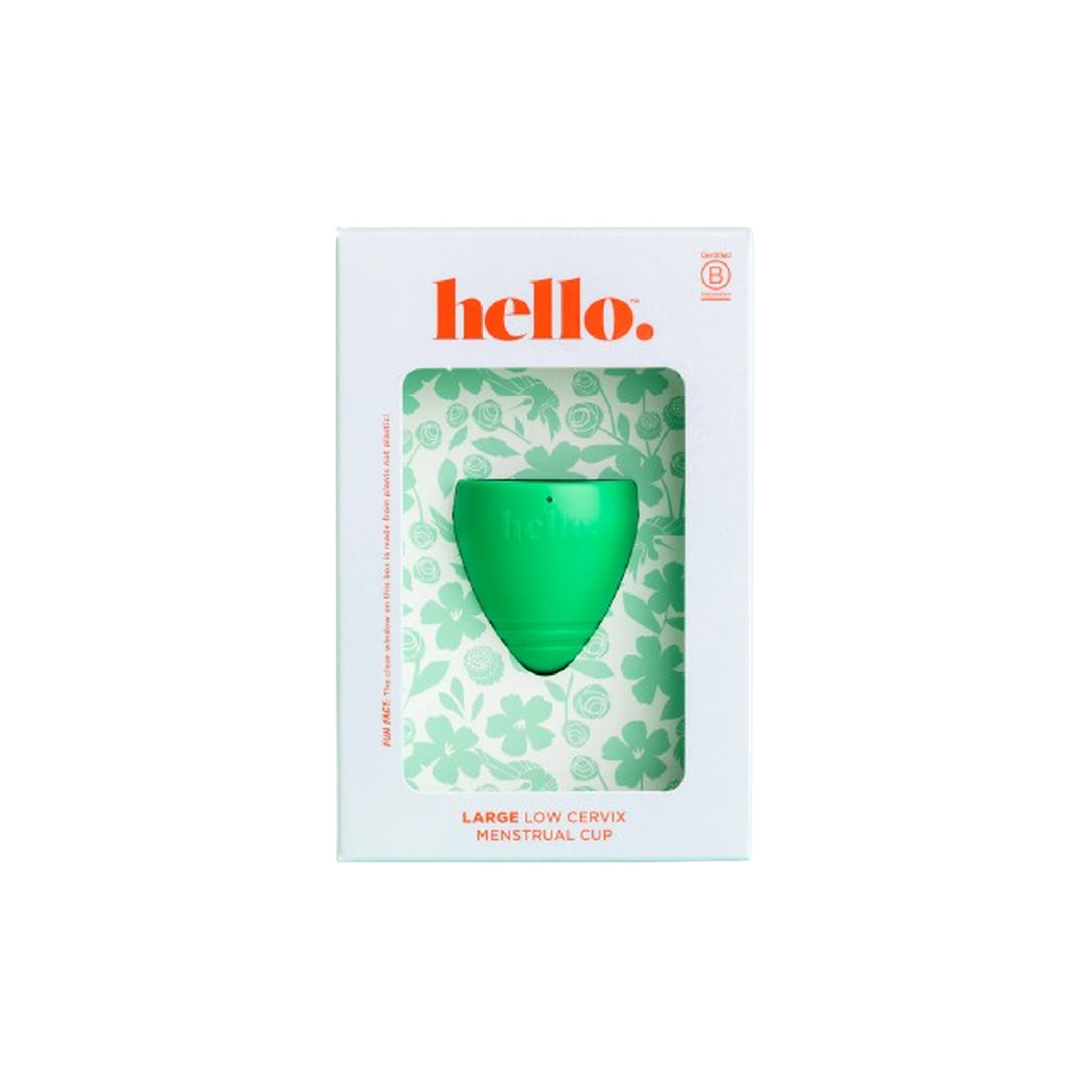 Hello. Low Cervix Menstrual Cup Large