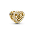 Pandora Charm Herz aus 14-karätig vergoldet