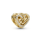 Pandora Charm Herz aus 14-karätig vergoldet