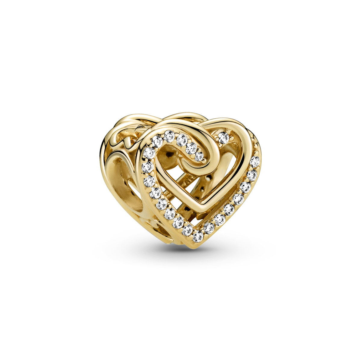 Pandora Charm Herz aus 14-karätig vergoldet