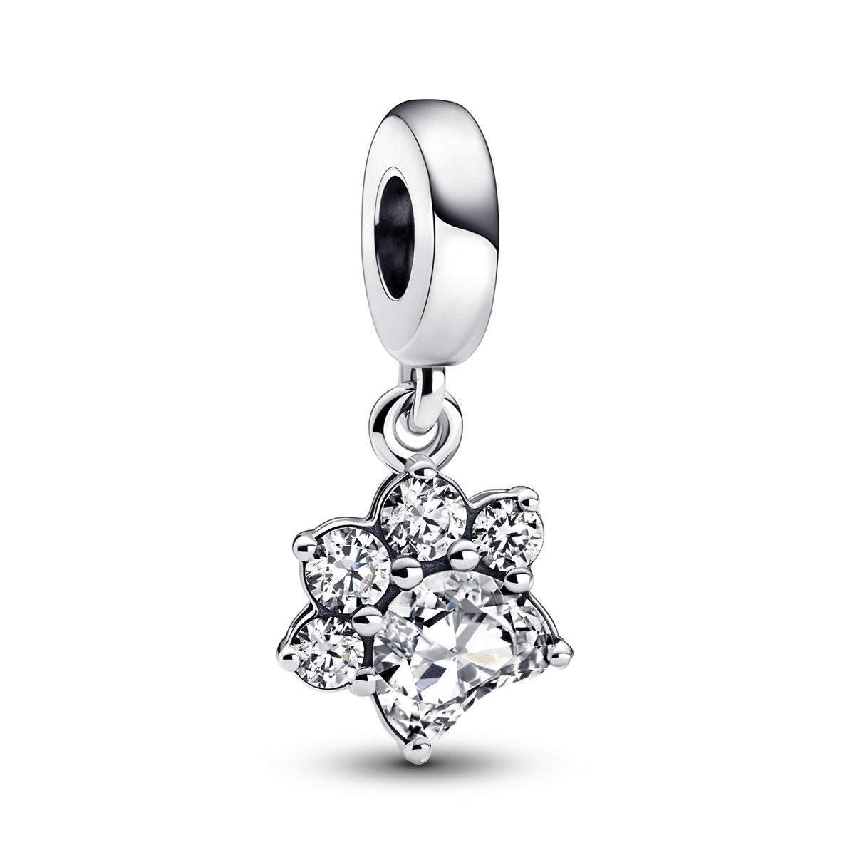 Funkelnder Pfotenabdruck Charm