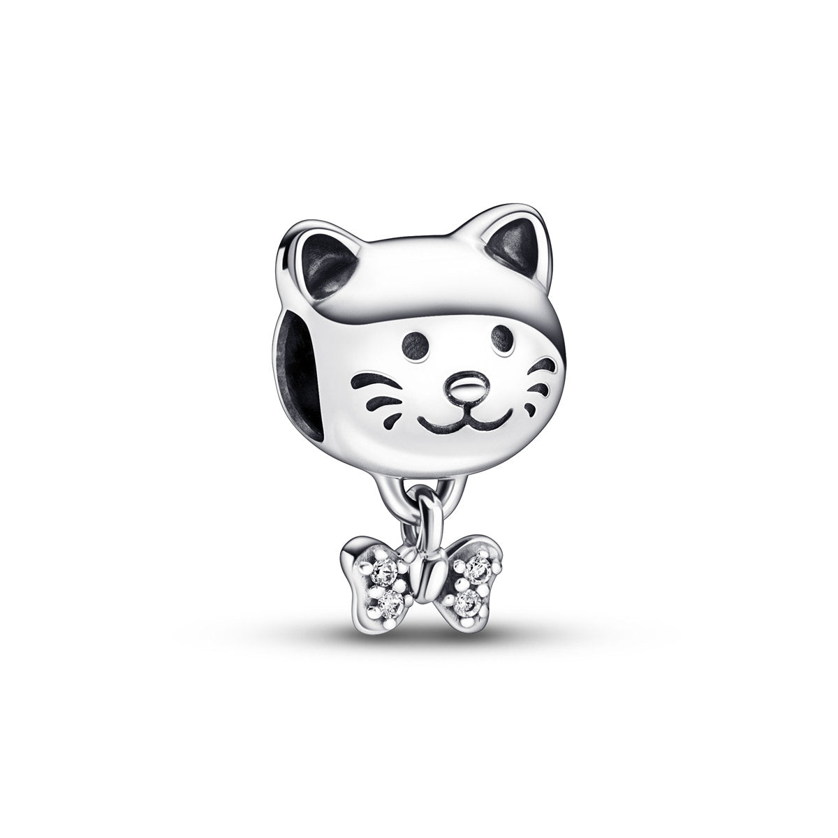 Katze & Schleife Charm