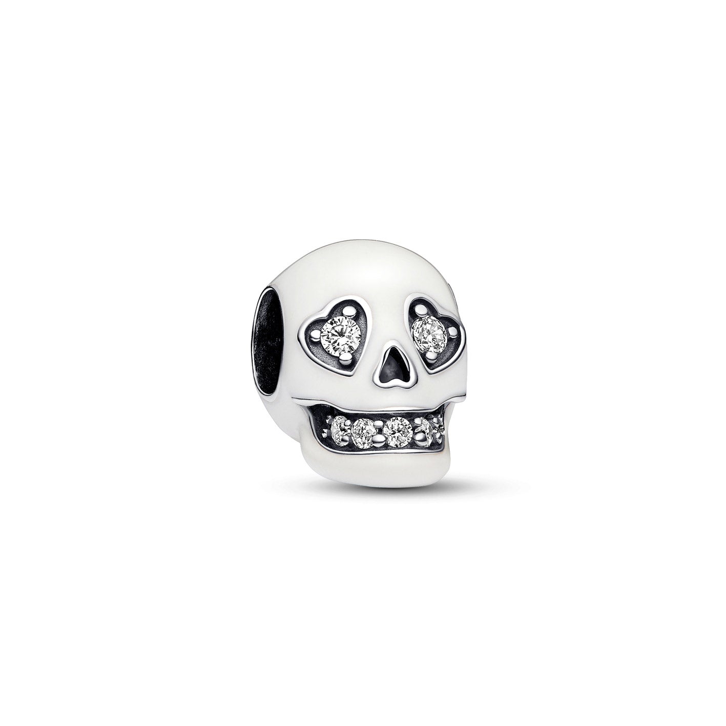 Glow in the dark Funkelnder Totenkopf Charm
